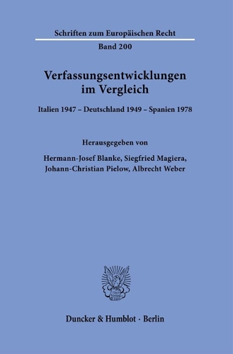 Verfassungsentwicklungen im Vergleich