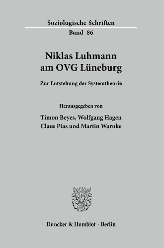 Niklas Luhmann am OVG Lueneburg