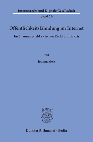 Oeffentlichkeitsfahndung im Internet