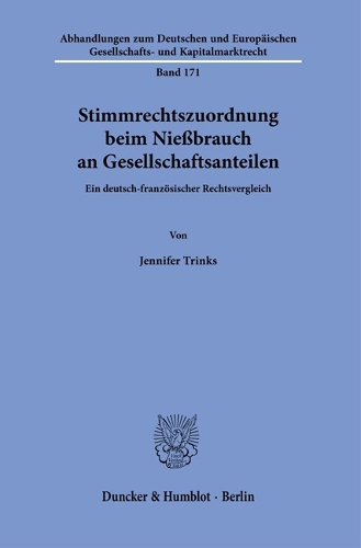 Stimmrechtszuordnung beim Niessbrauch an Gesellschaftsanteilen