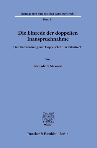 Die Einrede der doppelten Inanspruchnahme