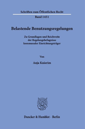 Belastende Benutzungsregelungen