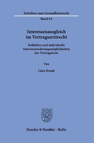 Interessenausgleich im Vertragsarztrecht