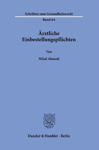 Aerztliche Einbestellungspflichten.