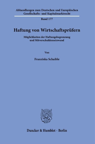 Haftung von Wirtschaftspruefern