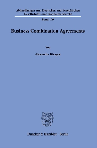 Business Combination Agreements.