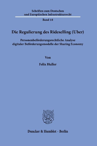 Die Regulierung des Rideselling (Uber)