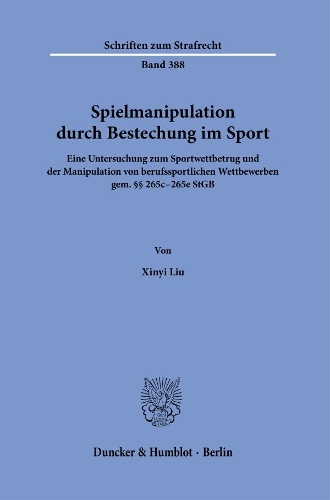 Spielmanipulation durch Bestechung im Sport