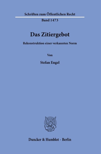 Das Zitiergebot
