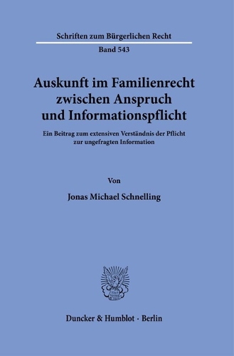Auskunft im Familienrecht zwischen Anspruch und Informationspflicht