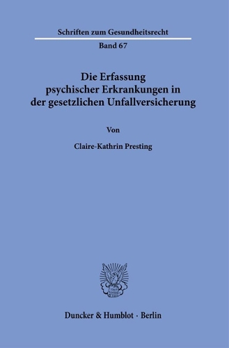 Die Erfassung psychischer Erkrankungen in der gesetzlichen Unfallversicherung.