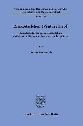 Risikodarlehen (Venture Debt)