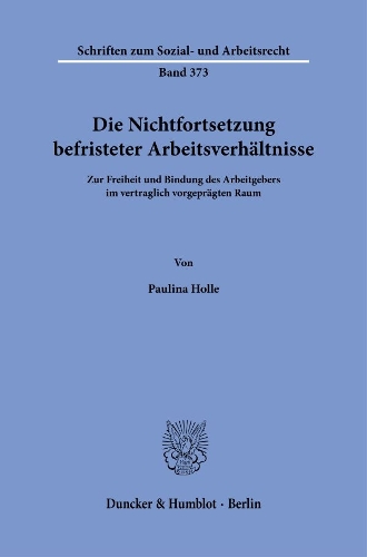 Die Nichtfortsetzung befristeter Arbeitsverhaeltnisse