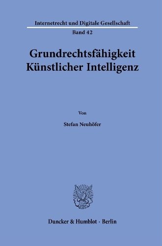 Grundrechtsfaehigkeit Kuenstlicher Intelligenz.