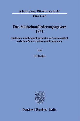 Das Staedtebaufoerderungsgesetz 1971