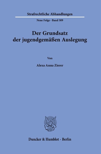 Der Grundsatz der jugendgemaessen Auslegung.