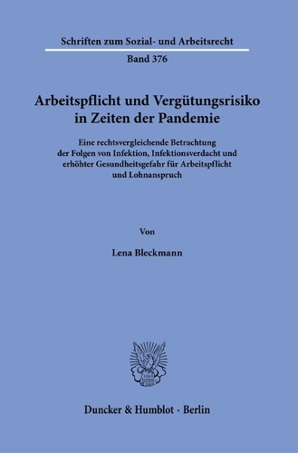 Arbeitspflicht und Verguetungsrisiko in Zeiten der Pandemie