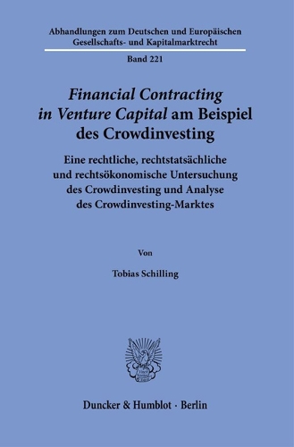 Financial Contracting in Venture Capital am Beispiel des Crowdinvesting