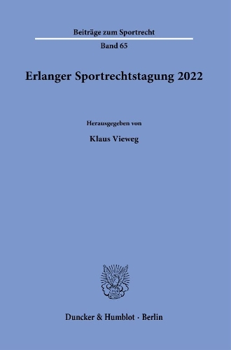 Erlanger Sportrechtstagung 2022.