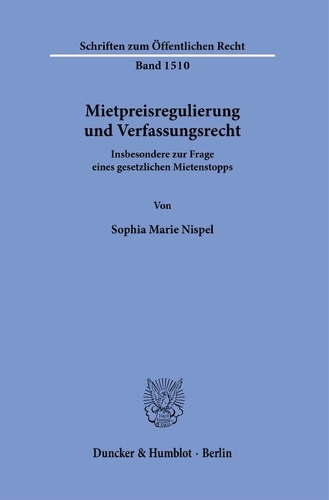 Mietpreisregulierung und Verfassungsrecht