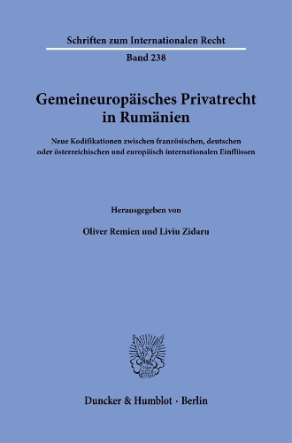 Gemeineuropaeisches Privatrecht in Rumaenien