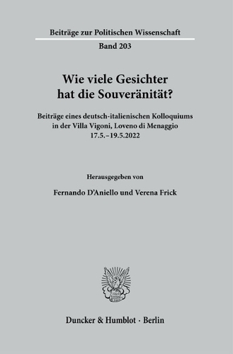 Wie viele Gesichter hat die Souveraenitaet?