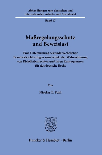 Massregelungsschutz und Beweislast