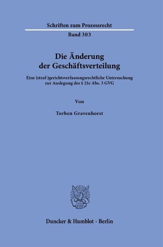 Die Aenderung der Geschaeftsverteilung