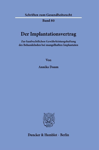 Der Implantationsvertrag