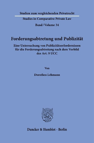 Forderungsabtretung und Publizitaet