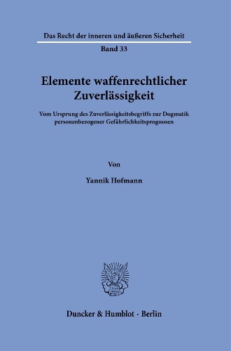 Elemente waffenrechtlicher Zuverlaessigkeit