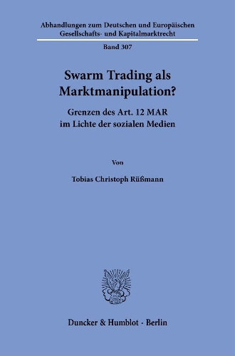 Swarm Trading als Marktmanipulation?