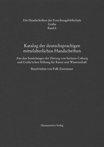 Katalog der deutschsprachigen mittelalterlichen Handschriften