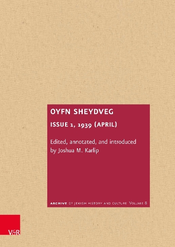 Oyfn Sheydveg. Issue 1, 1939 (April).