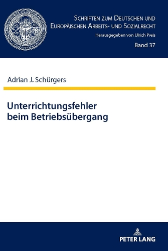 Unterrichtungsfehler beim Betriebsübergang.