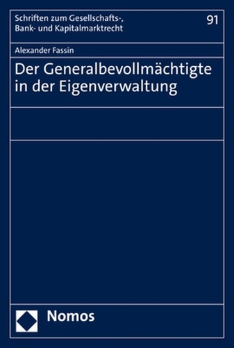 Der Generalbevollmächtigte in der Eigenverwaltung.