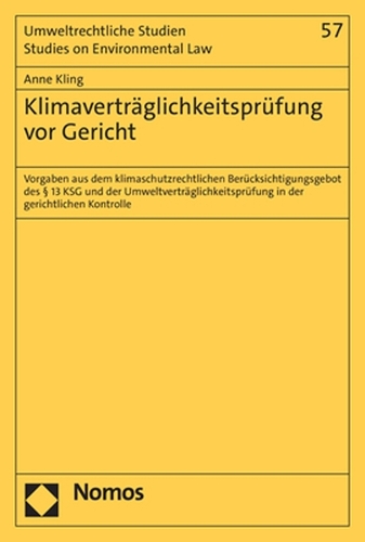 Klimavertraeglichkeitspruefung vor Gericht