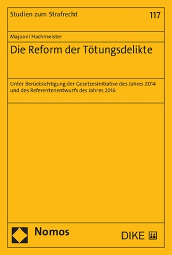 Die Reform der Toetungsdelikte