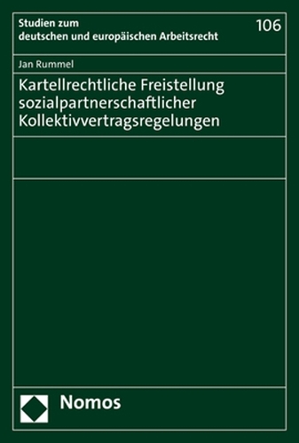 Kartellrechtliche Freistellung sozialpartnerschaftlicher Kollektivvertragsregelungen.