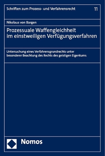 Prozessuale Waffengleichheit im einstweiligen Verfuegungsverfahren