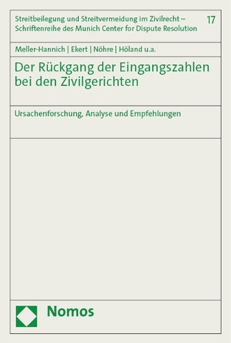 Der Rueckgang der Eingangszahlen bei den Zivilgerichten