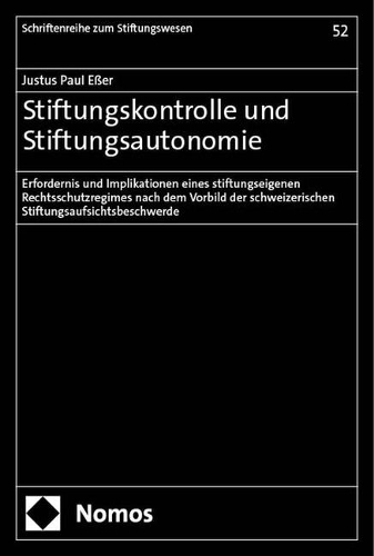 Stiftungskontrolle und Stiftungsautonomie