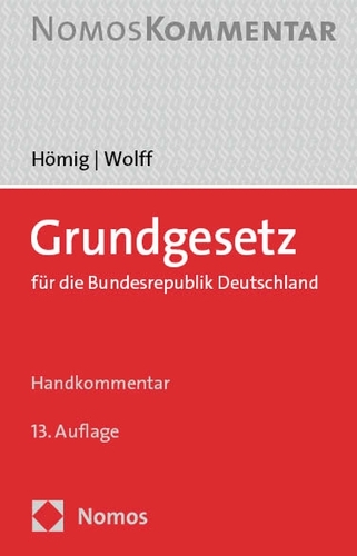 Grundgesetz für die Bundesrepublik Deutschland. Handkommentar.