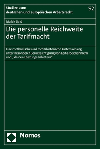 Die personelle Reichweite der Tarifmacht