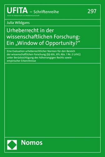 Urheberrecht in der wissenschaftlichen Forschung