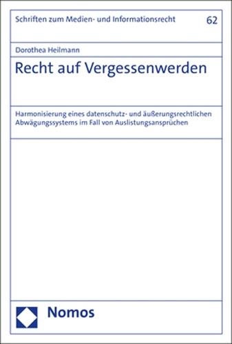 Recht auf Vergessenwerden