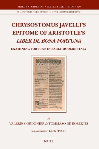 Chrysostomus Javelli's Epitome of Aristotle's Liber de bona fortuna