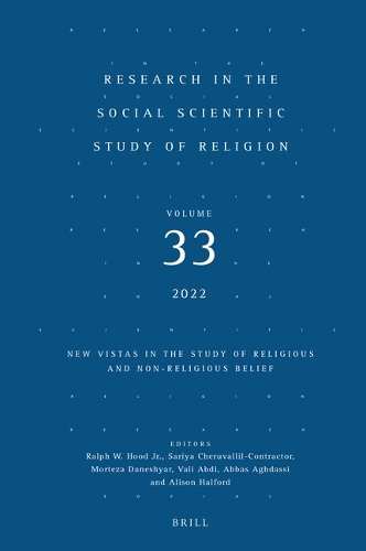 Research in the Social Scientific Study of Religion. Volume 33