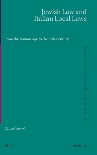 Jewish Law and Italian Local Laws
