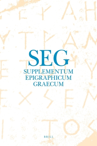Supplementum Epigraphicum Graecum. Volume LXIX (2019).